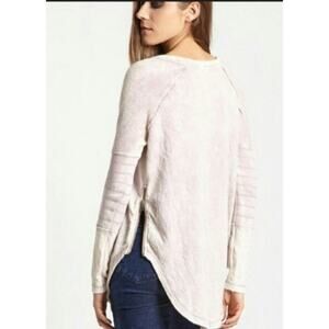 RARE color! Free People Women's Pale Pink Bed of Roses Side Zip Tunic, XS